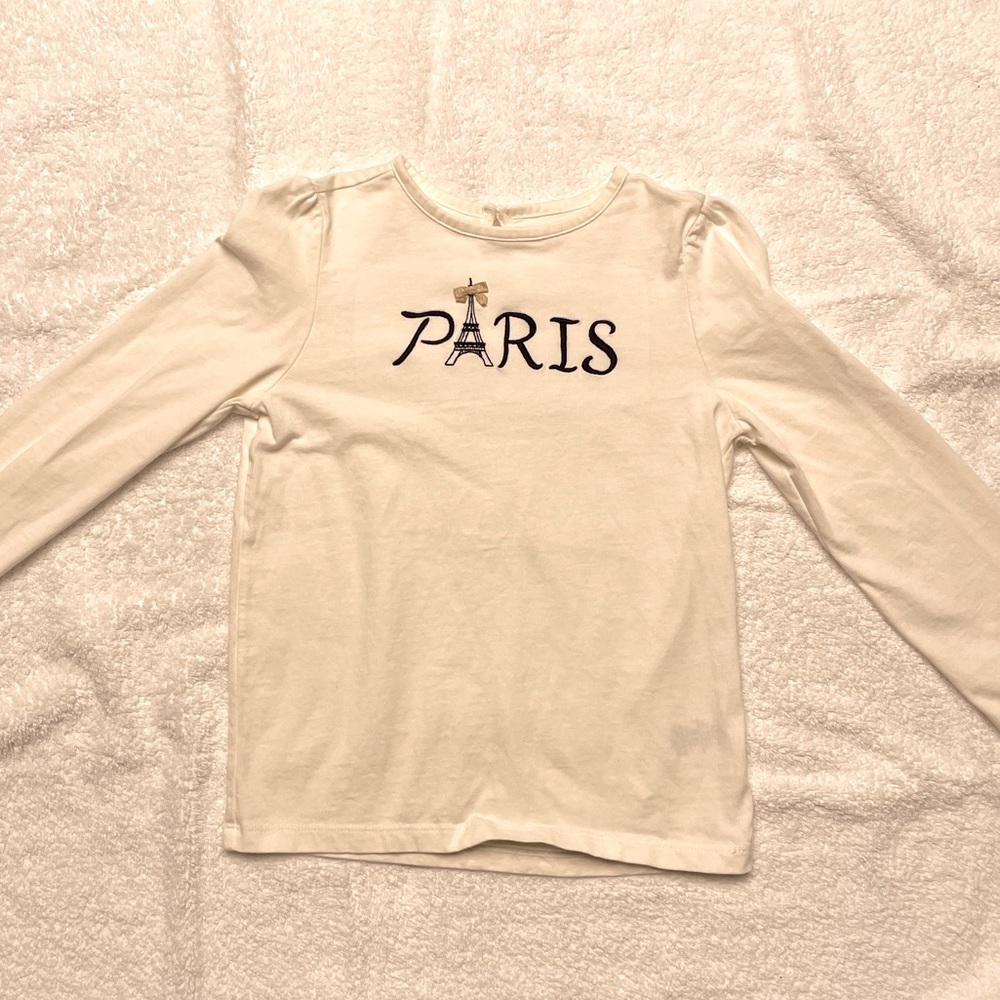 Janie and Jack Paris long sleeve shirt - size 10 year old